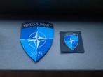 Nato summit 2025 badge en patch, Verzamelen, Militaria | Algemeen, Ophalen of Verzenden, Luchtmacht, Nederland, Embleem of Badge