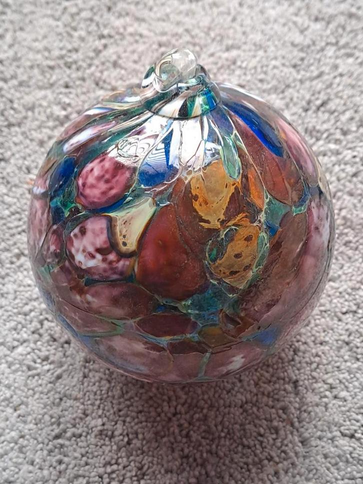 Moderne Glazen Kerstbal, Diversen, Kerst, Ophalen of Verzenden