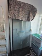 Douchewand - zwart rookglas - 80 x 200 cm, Ophalen, Zo goed als nieuw