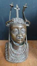 Prachtig bronzen beeld OBA - Benin, Antiek en Kunst, Ophalen of Verzenden
