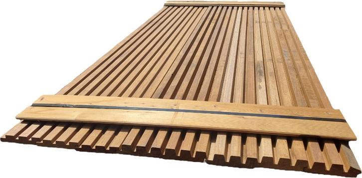 2.46 m2 triple rhombus profiel - nr: HP33, Tuin en Terras, Palen, Balken en Planken, Nieuw, Planken, Minder dan 180 cm, Hardhout