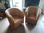 2 rietenstoelen kuipmodel  2x20 euro, Ophalen, Gebruikt, Overige kleuren, Twee