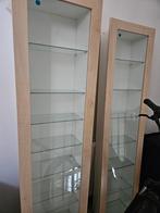 3 glazen vitrinekasten / CD kasten, ikea, Huis en Inrichting, Kasten | Vitrinekasten, Ophalen, Met plank(en), Minder dan 50 cm