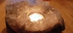 Geode waxinelicht houder Amethist Kristal, Ophalen, Gebruikt, Overige materialen, Minder dan 25 cm