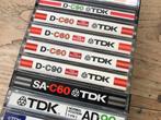 Vintage TDK cassette tapes 1972-1987, D-C60, D-C90, SA-C60, Cd's en Dvd's, Cassettebandjes, 2 t/m 25 bandjes, Gebruikt, Ophalen of Verzenden