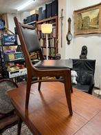 Vintage stoel (en) Louis van Teeffelen jaren 50, Huis en Inrichting, Stoelen, Ophalen, Bruin, ., Zo goed als nieuw