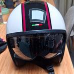 Witte retro brommerhelm - Maat M, Ophalen of Verzenden, Zo goed als nieuw, Medium, Onbekend