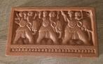 Aardewerk Wandtablet Olifanten Processie, Ophalen of Verzenden