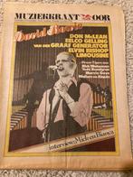 MUZIEKKRANT OOR 1976 DAVID BOWIE Eelco Gelling LIMOUSINE, Boeken, Tijdschriften en Kranten, Gelezen, Ophalen of Verzenden, Muziek, Film of Tv