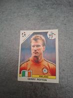 Panini sticker WK 90 Italia. Keeper Gerry Peyton Ierland., Hobby en Vrije tijd, Verzenden, Zo goed als nieuw, Sticker