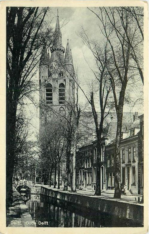 (386-218-003) Delft Oude Delft, Verzamelen, Ansichtkaarten | Nederland, Zuid-Holland, Verzenden