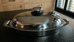 AMC premium pan inhoud 3,5 liter, Ophalen of Verzenden, Zo goed als nieuw, Rvs, Keramische plaat