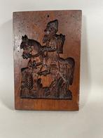 Antieke speculaasplank met kerstman, Ophalen of Verzenden