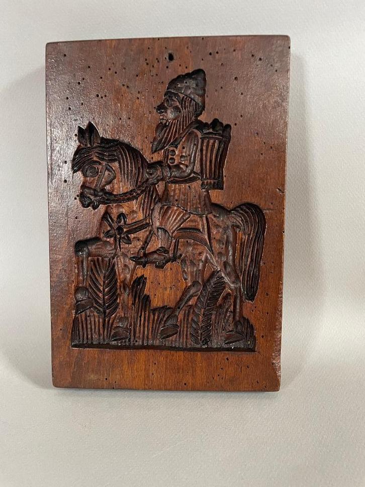 Antieke speculaasplank met kerstman, Diversen, Kerst, Ophalen of Verzenden