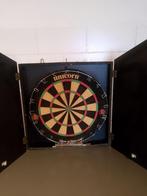 Professionele Unicorn Dartbord met mooie ombouw en pijlen, Ophalen, Gebruikt, Dartbord