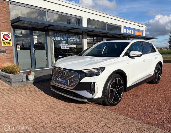 Audi Q4 e-tron 50 quattro S Edition 90% SOH |HUD |Pano |360, Auto's, Audi, Bedrijf, Te koop, Q4 e-tron, 4x4, ABS, Achteruitrijcamera