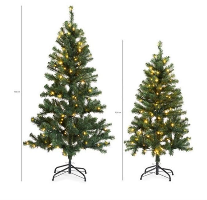 kunst kerstboom 120 cm of 150 cm met ledlampjes, Diversen, Kerst, Nieuw, Ophalen of Verzenden