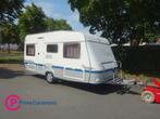 Tec Travelking 450 Met Vast Bed Mover en Airco, Caravans en Kamperen, Caravans, T.E.C., Schokbreker, Bedrijf, 750 - 1000 kg