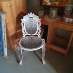 Madame de Pompadoure klapstoel, Huis en Inrichting, Stoelen, Ophalen, Gebruikt, Wit, Brocante / barok