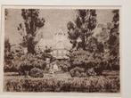 Antonie Lodewijk Koster Ets Huis Ten Bosch, Antiek en Kunst, Kunst | Etsen en Gravures, Verzenden