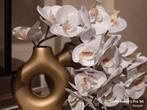 Donutvaas met Witte Orchideeën, Ophalen of Verzenden