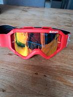 Ethen Motorcross Bril - Rode Frame, Gouden Lens., Overige merken, XL, Dames, Tweedehands
