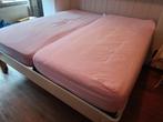 Bed met of zonder ombouw, Ophalen, 90 cm, Wit, Tweepersoons