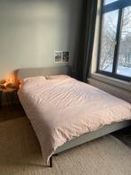 IKEA SLATTUM bed, gebruikt, in 2 delen, Huis en Inrichting, Gebruikt, Tweepersoons, 200 cm, Grijs