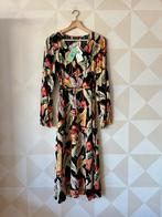 King Louie Laila Dress jurk zwart bloem L/40 NIEUW, Kleding | Dames, Zwart, Maat 42/44 (L), Nieuw, Ophalen of Verzenden