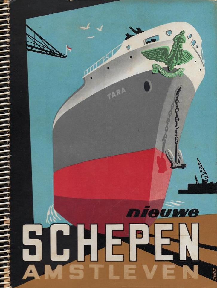 BOEK NIEUWE SCHEPEN AMSTELLEVEN 1954, Verzamelen, Scheepvaart, Zo goed als nieuw, Boek of Tijdschrift, Motorboot, Ophalen of Verzenden
