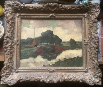 Kip, Landschap, schilderij, impressionisme, Indie, Holland beschikbaar voor biedingen