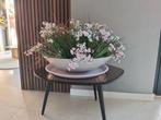 Prachtige witte bloemstuk op schaal doorsnee 80cm, Ophalen of Verzenden, Zo goed als nieuw, Rond