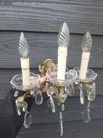 Kristalen lampen (5stuks), Huis en Inrichting, Gebruikt, Glas, Minder dan 50 cm, Antiek