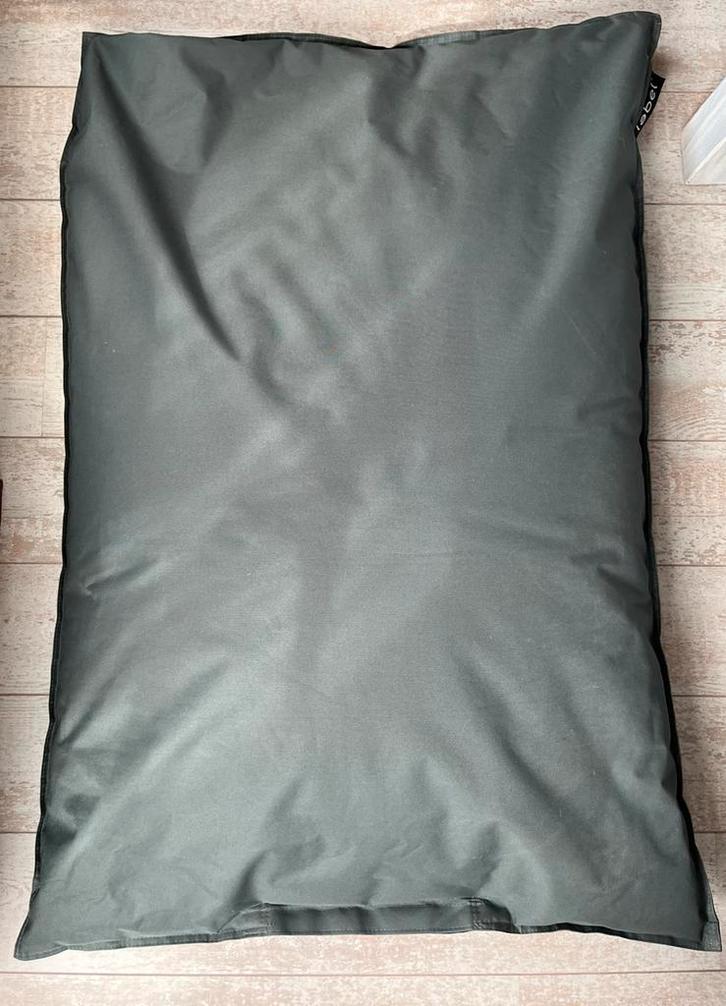 Lebel zitzak groen/grijs, Huis en Inrichting, Zitzakken, Zo goed als nieuw, Grijs, Ophalen