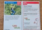 Klimbos Overijsel. 25% korting., Drie personen of meer, Kortingskaart