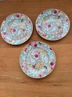 Te koop: 3 gebaksbordjes Pip studio chinese Rose Khaki 17 cm, Huis en Inrichting, Keuken | Servies, Ophalen of Verzenden, Zo goed als nieuw