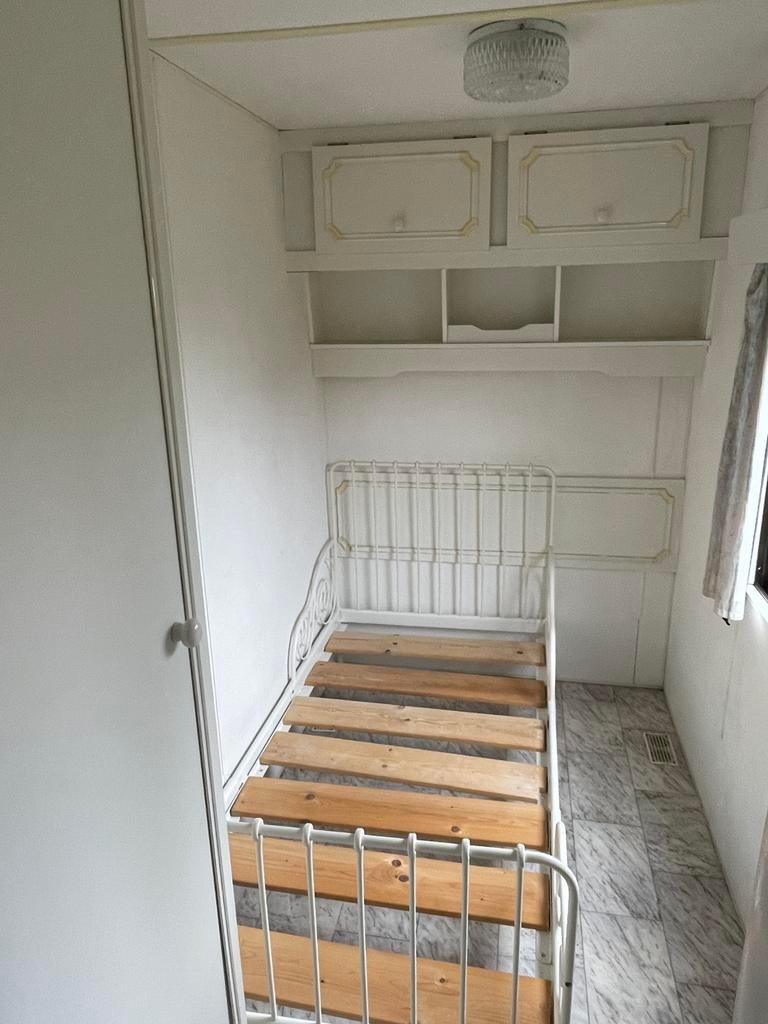 IKEA Meegroei Bedframe 80x200, Ophalen, Gebruikt, Eenpersoons, Wit