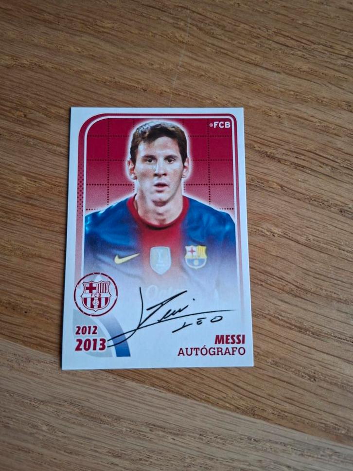 Panini Sticker Lionel Messi 2012/13 Handtekening, Verzamelen, Sportartikelen en Voetbal, Zo goed als nieuw, Poster, Plaatje of Sticker