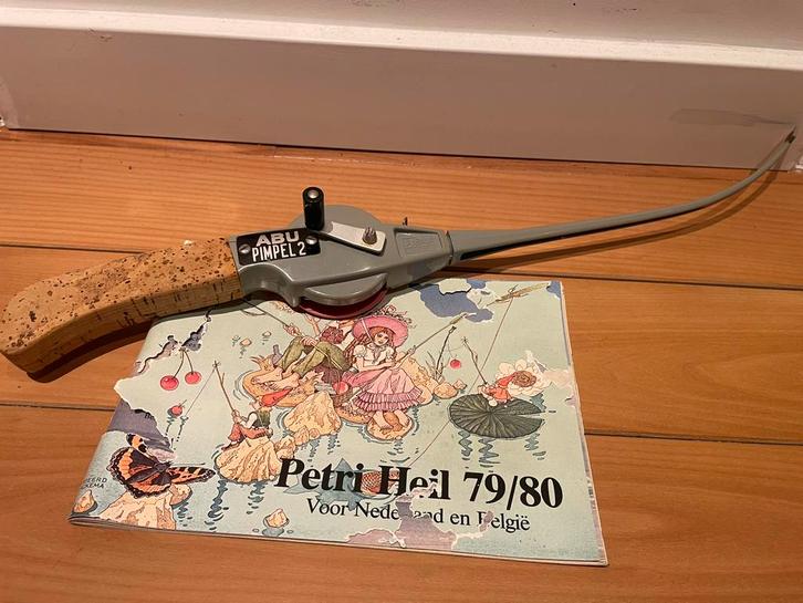 Abu Pimpel 2 met Petri Heil 79/80, Watersport en Boten, Hengelsport | Algemeen, Zo goed als nieuw, Molen, Ophalen of Verzenden