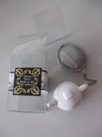 Thee-ei met porseleinen theepotje hanger, Huis en Inrichting, Ophalen of Verzenden, Nieuw