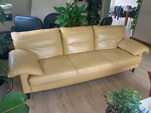 Leolux Cadizia 3-zits, Huis en Inrichting, Banken | Bankstellen, Gebruikt, Driepersoons, 200 tot 250 cm, 75 tot 100 cm, Leer, Ophalen
