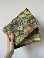 Mooie opbergdoos met bloemenprint,20,3x14,5cm. Bohemian boho, Verzenden, Minder dan 35 cm, Minder dan 50 cm, Minder dan 40 cm
