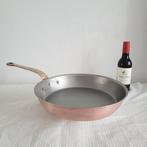 Wegro Dikwandige koperen pan hapjespan koekenpan sauspan, Ophalen of Verzenden, Zo goed als nieuw, Rvs, Koekenpan of Braadpan