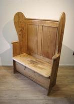 Antieke Engels halbankje, Antiek en Kunst, Antiek | Meubels | Stoelen en Banken, Ophalen of Verzenden