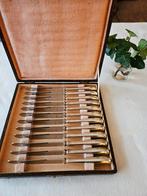 12 verzilverde fruitmesjes of dessertmesjes Keltum P2, Antiek en Kunst, Ophalen of Verzenden