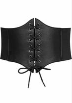 Korset riem, 5 cm of meer, Minder dan 80 cm, Zwart, Nieuw