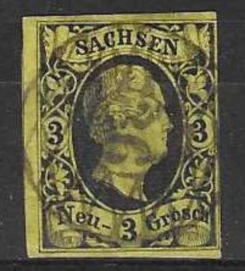 Duitsland, Saksen Michel 6 gestempeld, ongetand, Postzegels en Munten, Postzegels | Europa | Duitsland, Gestempeld, Ophalen of Verzenden