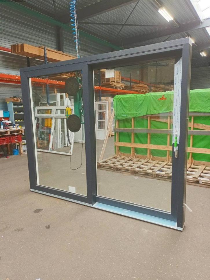 Kunststof Hefschuifpui   b296 x h240 cm -2417-, Doe-het-zelf en Verbouw, Kozijnen en Schuifpuien, Nieuw, Schuifpui, Kunststof