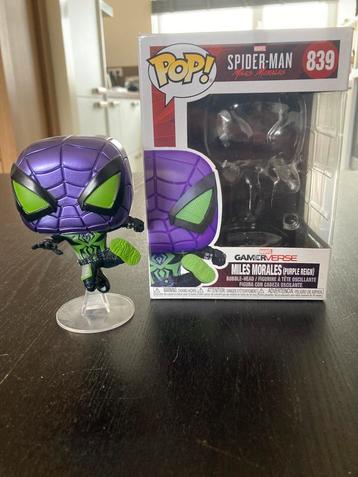 Funko Pop Spiderman Miles Morales (pure reign) 839 beschikbaar voor biedingen