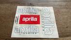 APRILIA stickersets, 14 cm breed, 12 cm hoog, Ophalen of Verzenden, Nieuw
